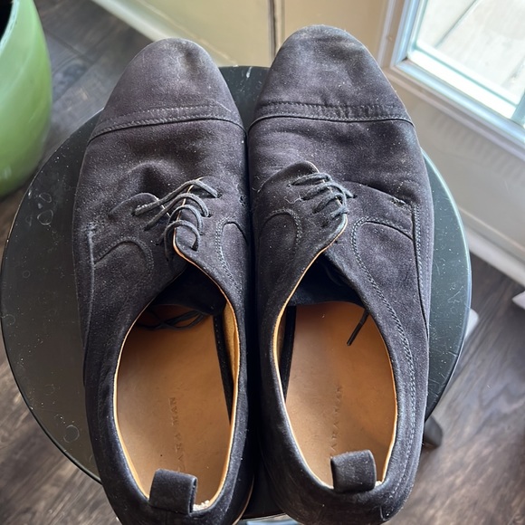 Zara Men’s Oxford loafers in black suede size 44 - Picture 3 of 3